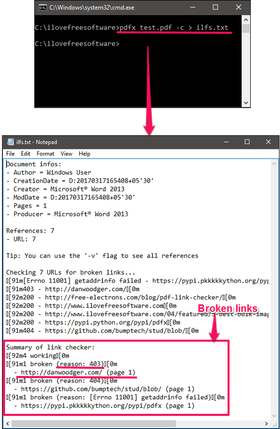 how to find broken links in excel