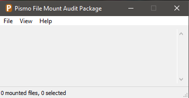 Pismo File Mount Audit Package interface