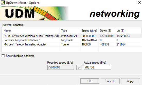 how to see download and upload speed in taskbar of PC