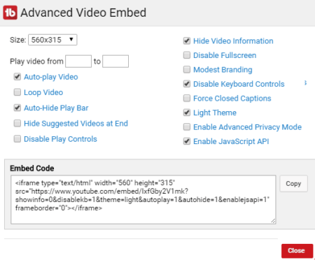 advanced video embed- tubebuddy youtube channel manager