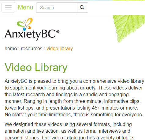 anxietybc- free website to reduce anxieties disorders