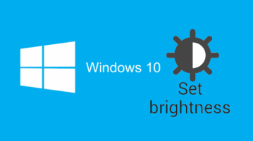 automatically adjust screen brightness in Windows 10