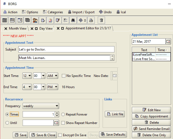 free windows desktop calendar to keep track of tasks