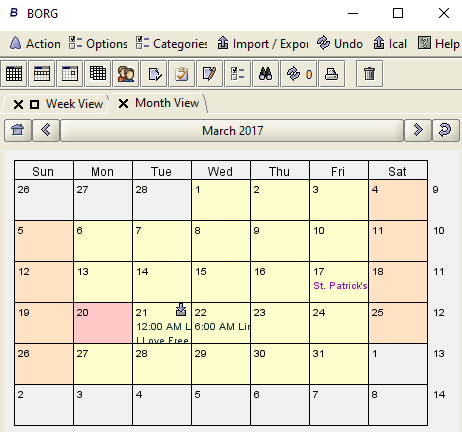 free windows desktop calendar to keep track of tasks
