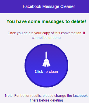 how to delete all facebook chats at once