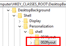 create 002flyout key