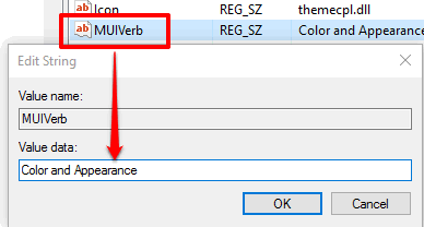 create MUIVerb String and set value data