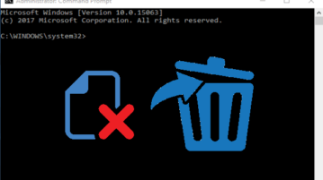 delete an undeleatable file using command prompt in windows 10