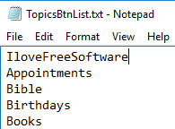 edit topic categories in cliplog