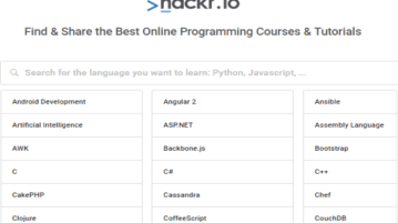 find programming courses and tutorials online-hackr
