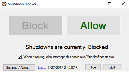 free software to prevent pc shutdown and restart- shutdown blocker