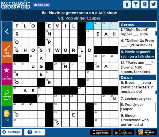 Daily Celebrity Crossword 