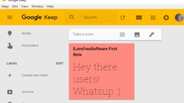 google keep desktop client- featured image