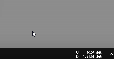 how to see real time download and upload speed in windows taskbar