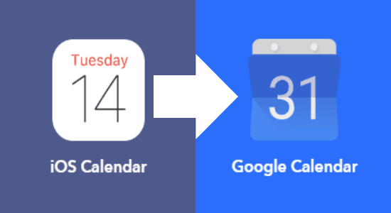 iOS Calendar To Google Calendar