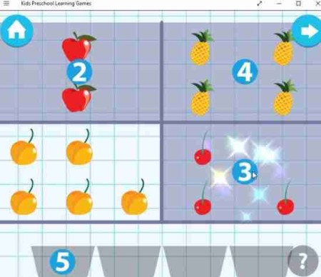 kids preschool learning games match the numbers