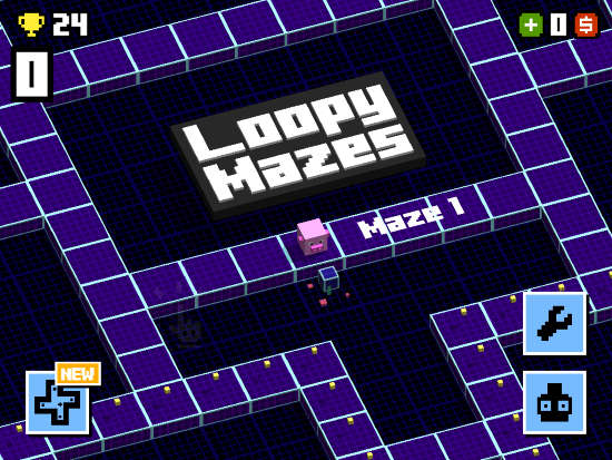 loopy mazes 256 ipad pacman game