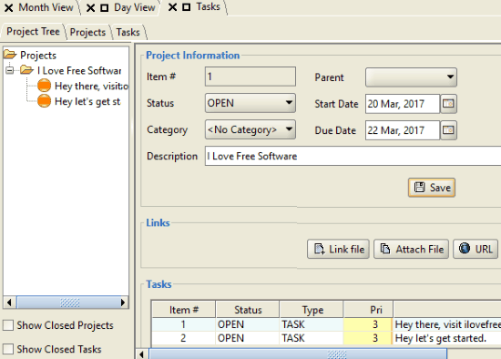 free windows desktop calendar to keep track of tasks