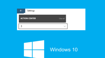 set notifications to display for apps in windows 10 action center