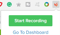 start recording actions in chrome