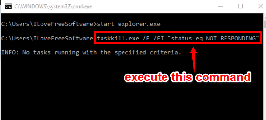 use command prompt and execute a simple command