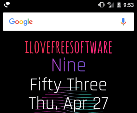 5 free text clock android apps