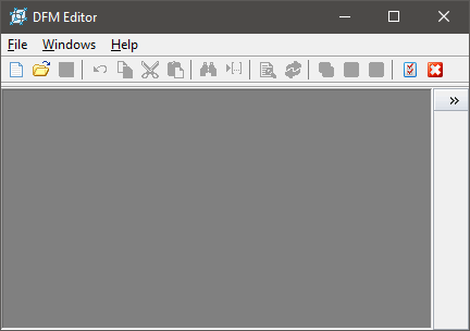 DFM editor interface
