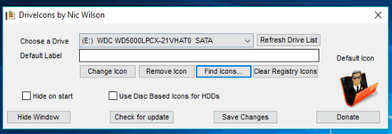 DriveIcons interface