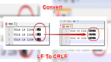 How To Convert LF Line Endings to CRLF Line Endings feat