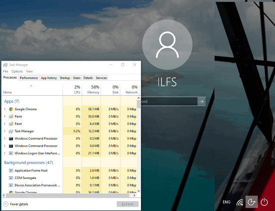How To Open Task Manager On Login Screen In Windows 10
