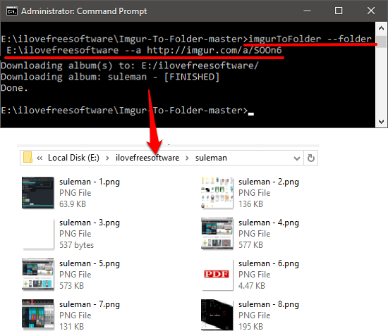 Imgir download imgur album to a folder