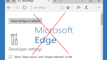 disable flags page of microsoft edge