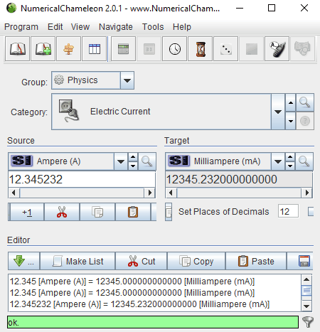 free software to convert physics units exchange rates time zones calendar systems