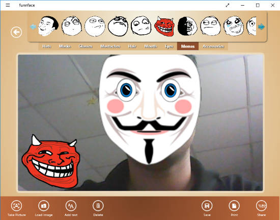 funny face windows 10 app make funny faces