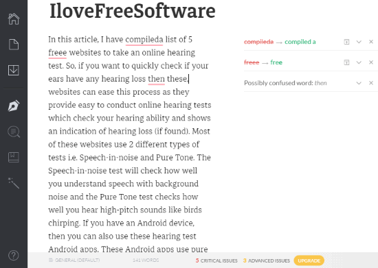 5 Free Websites To Proofread Articles And Remove Grammatical Errors