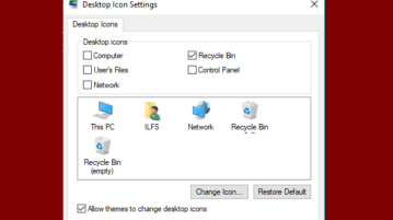 how to disable changing desktop icons in windows 10