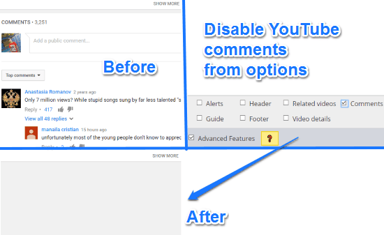 how to hide youtube comments in opera- magic actions for youtube
