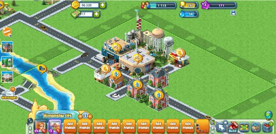 city building facebook games- megapolis