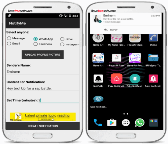 5 free fake notification apps for Android