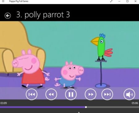 Windows 10 Kids Cartoon App: Peppa Pig Animated Cartoon