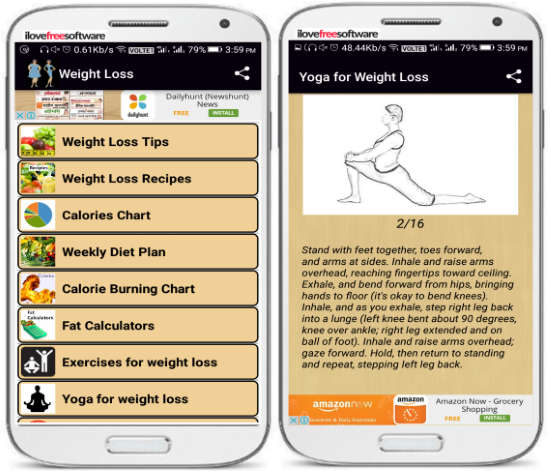 reduce weight with this free android app- weight loss- yoga lessons