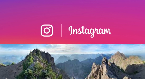 share panorama on Instagram