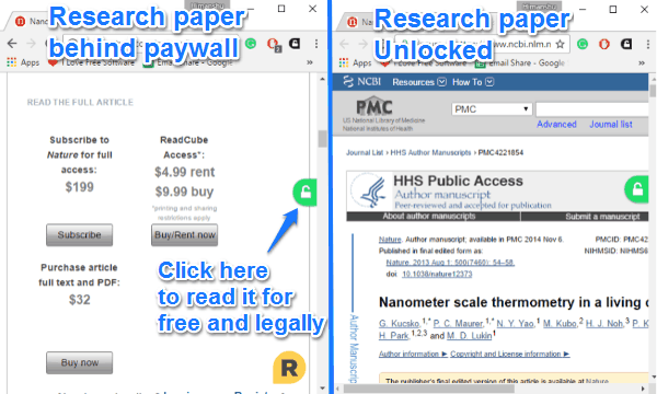 Free Chrome Extension To Bypass Paywalls And Read Research Papers For Free