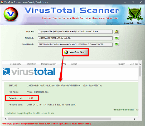 Best Free Anti Malware Software With VirusTotal File Analysis Feature