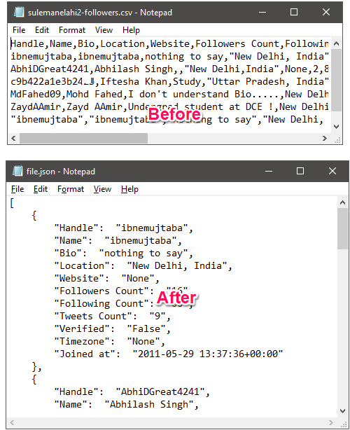 5 Free CSV To JSON Converter For Windows