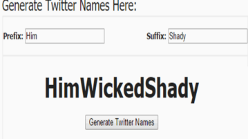 5 free online twitter username generators