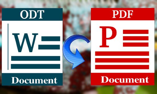 Free ODT to PDF Converter Software, Convert OpenOffice Docs to PDF