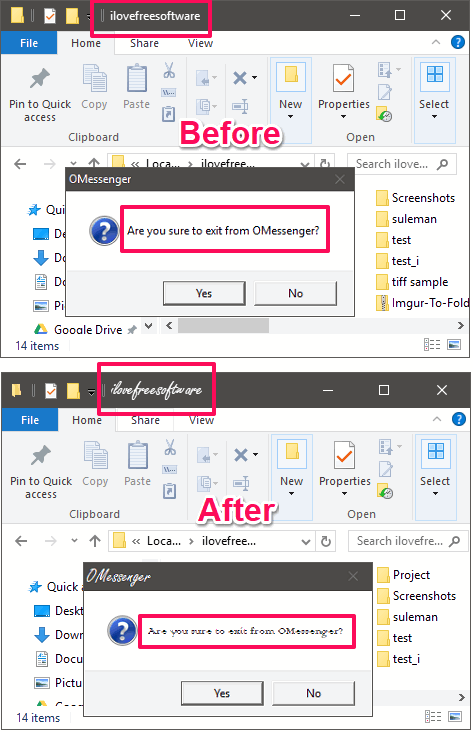 How To Change Font Of Title Bar And Message Box In Windows 10