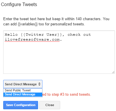 how to use mail merge on Twitter