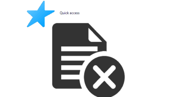 delete files from quick access to recycle bin